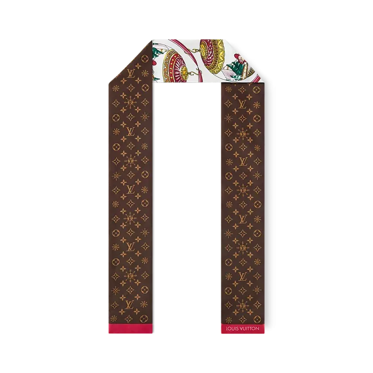 Шелковая лента Vivienne Christmas Louis Vuitton Marron - фото 1