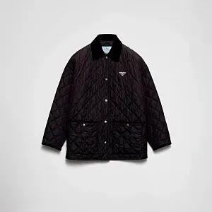 Prada Легкая куртка из Re-Nylon Black - фото 1