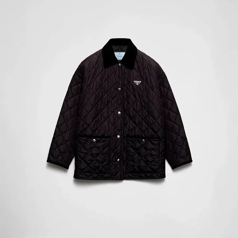 Легкая куртка из Re-Nylon Prada Black - фото 1