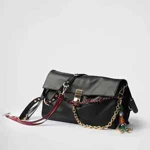 Prada Сумка через плечо Soft Sound из мягкой кожи с подвесками - фото 6