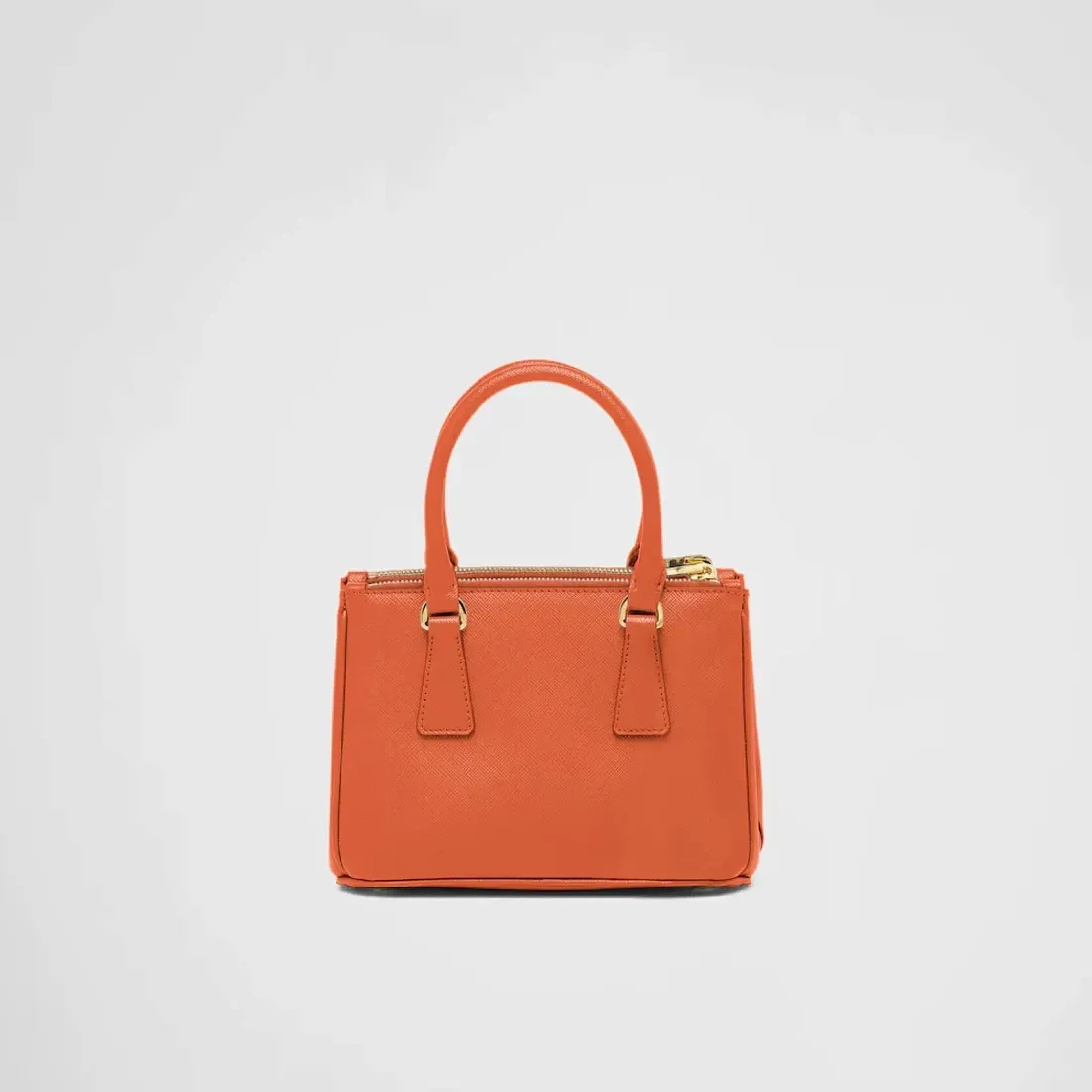 Prada Мини-сумка Galleria из сафьяновой кожи Orange - фото 4