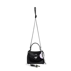 Balenciaga Сумка Rodeo Used Effect With Charms in Black мини формата - фото 5