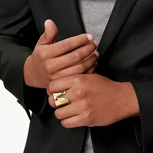 Tiffany & Co. Кольцо Elsa Peretti Split Ring in Yellow Gold - фото 3