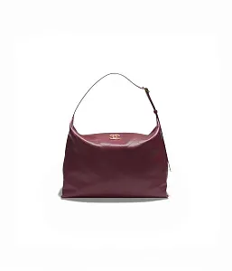 Chanel Сумка Maxi Sac Hobo Dark Burgundy - фото 1