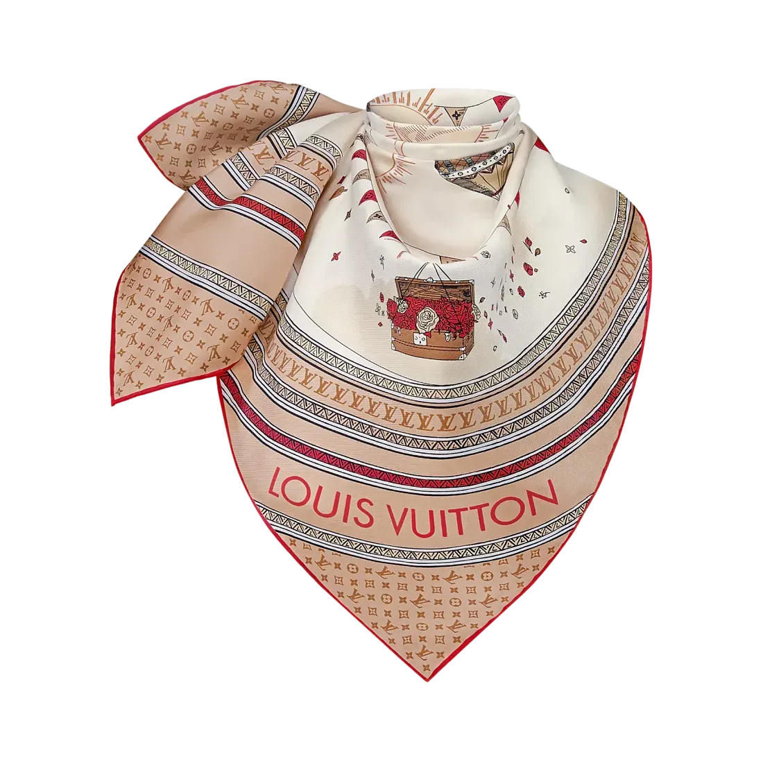 Louis Vuitton Платок-каре Eclipse 90 Beige - фото 3