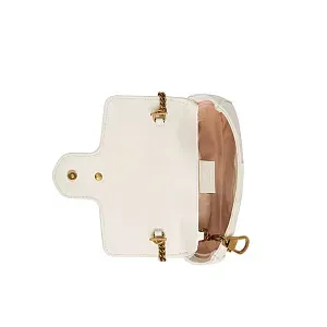 Gucci Мини-сумка GG Marmont White Chevron - фото 3