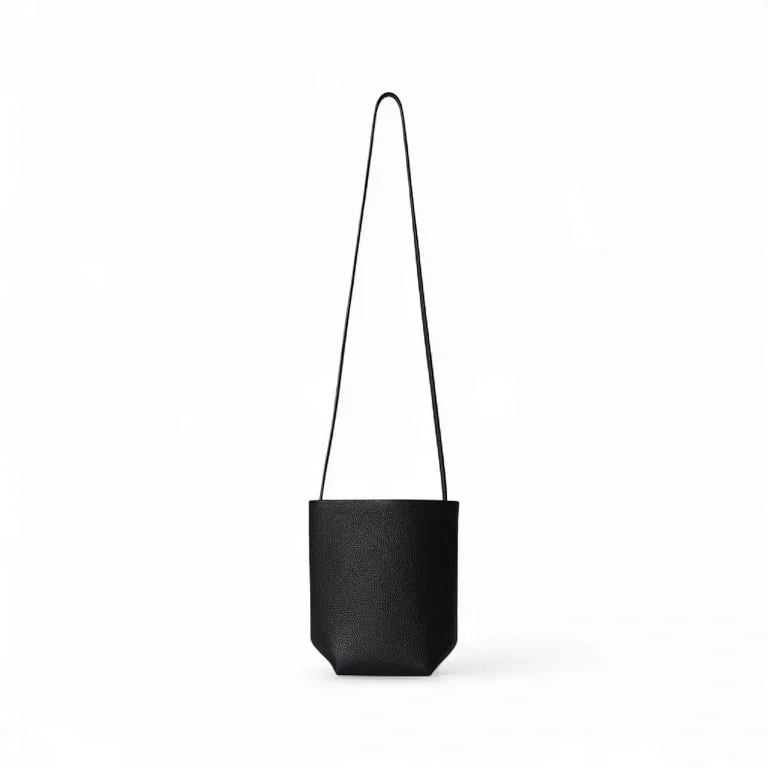 Сумка NS Park Crossbody Smoked Taupe из кожи The Row Black - фото 1