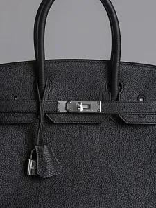 Hermès Cумка Birkin 30 Black Togo Palladium Hardware - фото 3