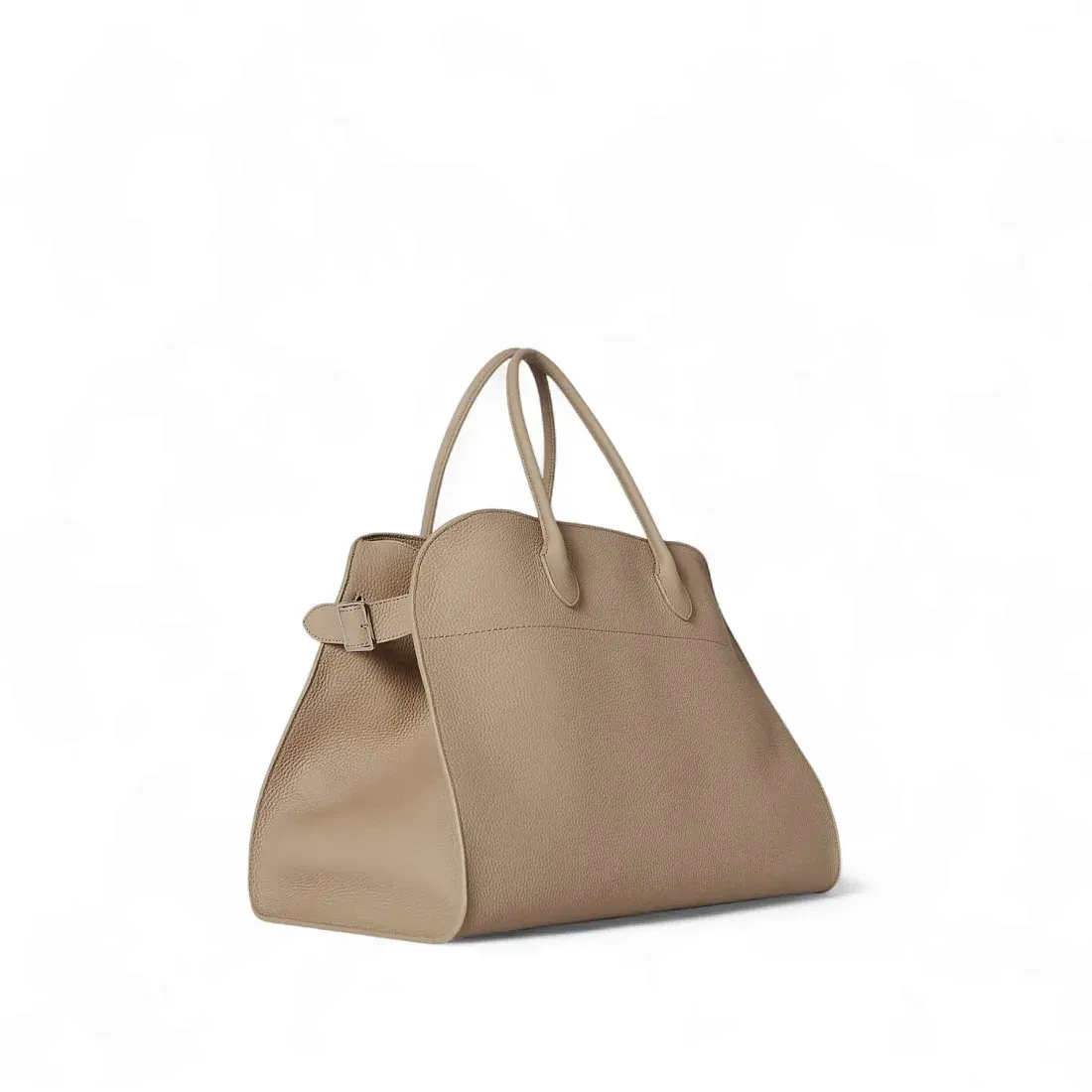 The Row Сумка Soft Margaux 17 из кожи Dark Taupe - фото 2