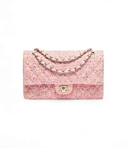 Chanel Классическая сумка 11.12 Tweed Light Pink/Multicolor - фото 1