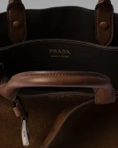 Prada Сумка Buckle medium suede with belt - фото 4
