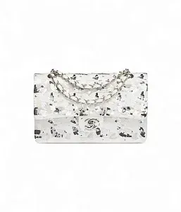 Chanel Классическая сумка 11.12 White/ Silver - фото 1
