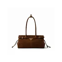 Prada Сумка средняя Bonnie Cocoa Brown - фото 1