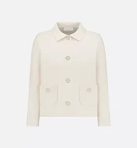 Dior Пиджак укороченный с отделкой из жемчуга - фото 1
