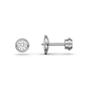 Cartier Серьги d'Amour stud earrings, 2 diamonds, medium model White Gold - фото 2