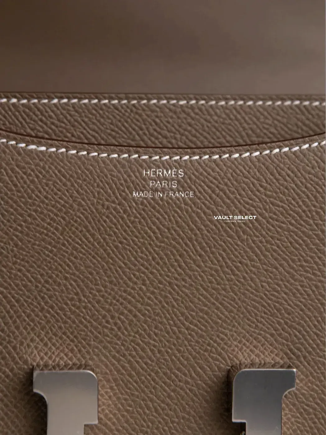 Hermès Сумка Constance 18 Mini Etoupe Epsom Palladium Hardware - фото 6