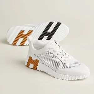 Hermès Кроссовки Bouncing White / Orange - фото 1