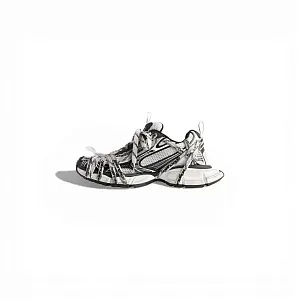 Balenciaga Кроссовки 3XL Extreme Laces Logo - фото 4