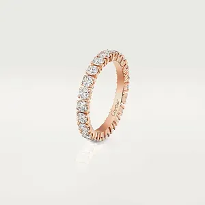 Cartier Обручальное кольцо с бриллиантовым паве Destinee 3,3 мм Rose Gold - фото 3
