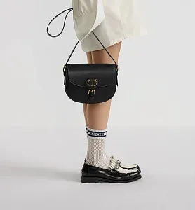 Dior Сумка Bobby grained calfskin среднего формата Black - фото 2