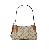 Gucci Мини-сумка на плечо GG Brown - фото 1