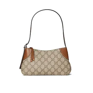 Gucci Мини-сумка на плечо GG Brown - фото 1