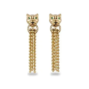 Cartier Серьги Panthere de earrings, diamonds - фото 1