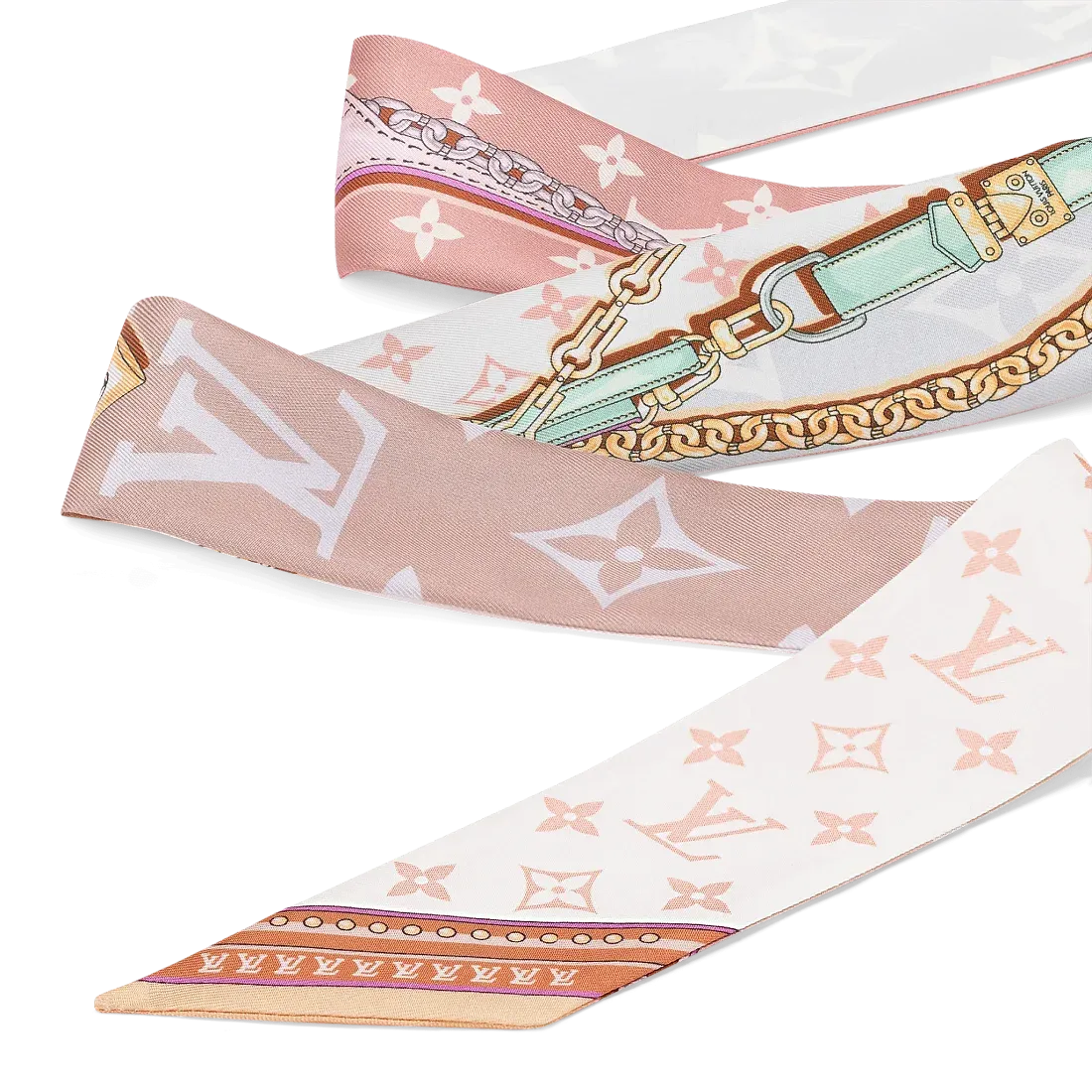 Louis Vuitton Шелковая лента Ultimate Monogram BB Blanc - фото 2