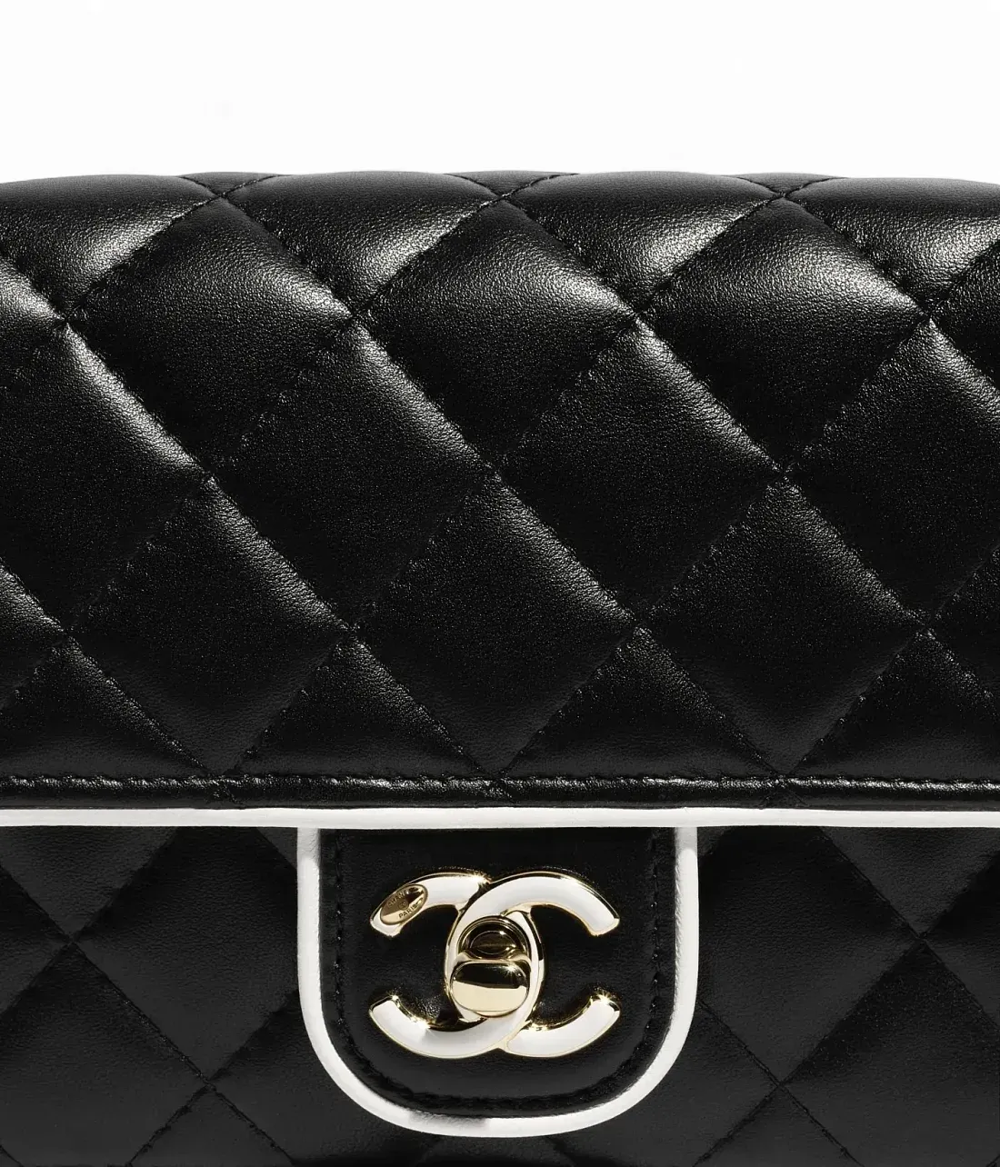 Chanel Кошелек с цепью Black and White - фото 4