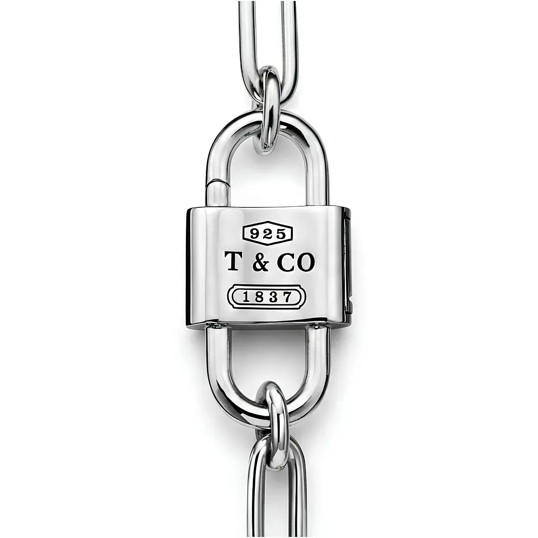 Tiffany & Co. Браслет Double-shackle padlock bracelet in 925 sterling silver Medium Men - фото 3