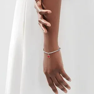 Tiffany & Co. Браслет Blue Heart Plaque Bead Bracelet Red - фото 2