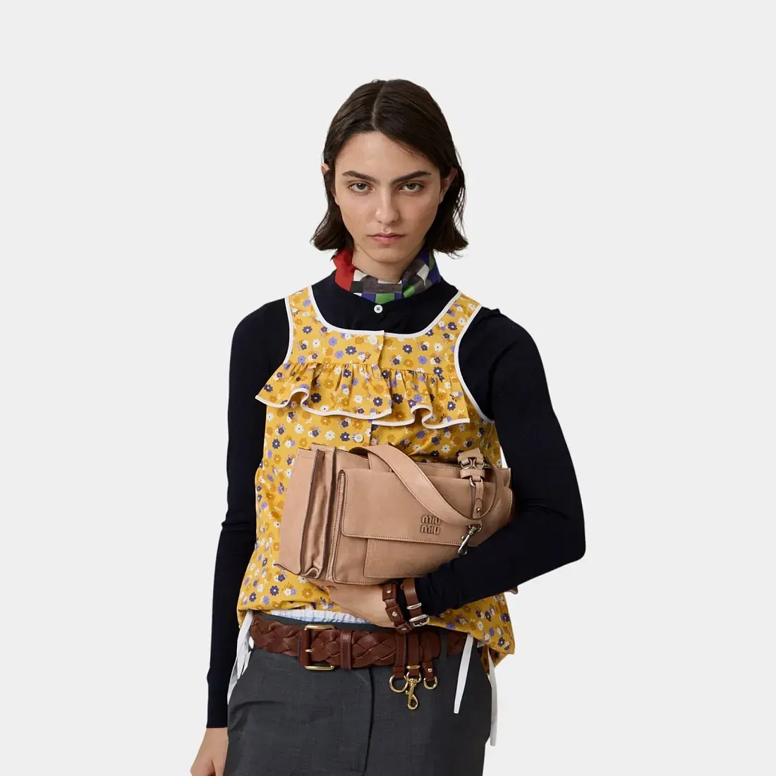 Miu Miu Сумка Utilitaire Sand Beige - фото 2