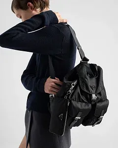 Prada Средний рюкзак Re-Nylon Black - фото 2