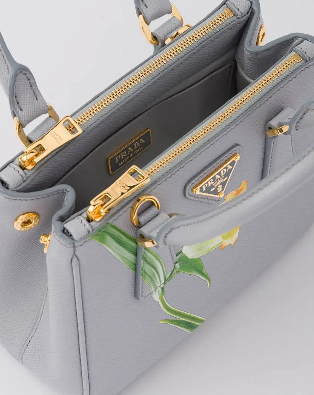 Prada Сумка-мини из сафьяновой кожи Galleria - фото 4