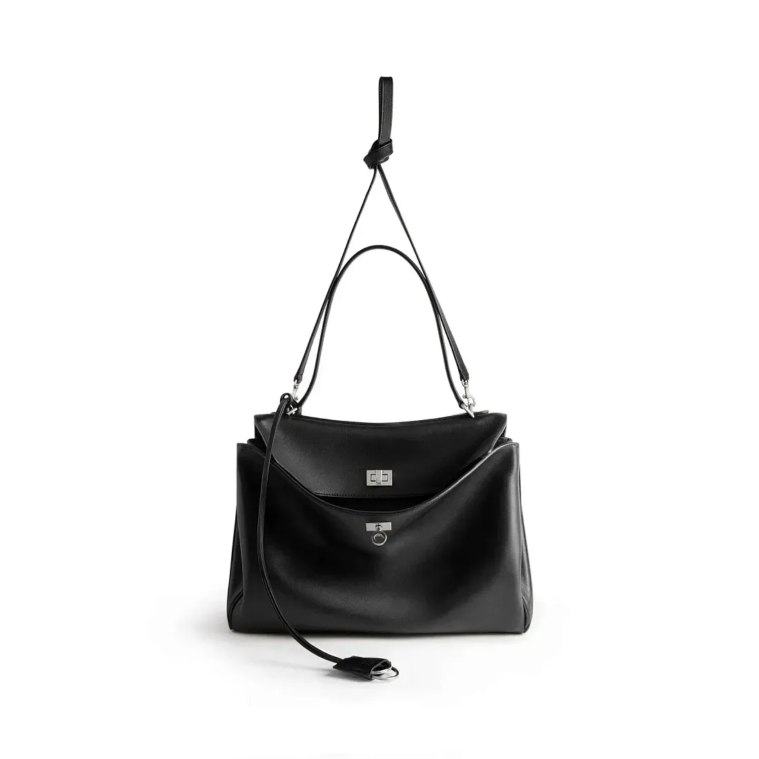 Balenciaga Cумка Rodeo среднего формата Black - фото 5