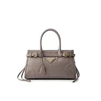 Prada Мини-сумочка Bonnie Pewter - фото 1