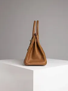 Hermès Сумка Birkin 30 Fauve Barenia Faubourg Gold Hardware - фото 9