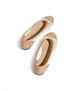 Chanel Балетки из рафии White/Beige - фото 2