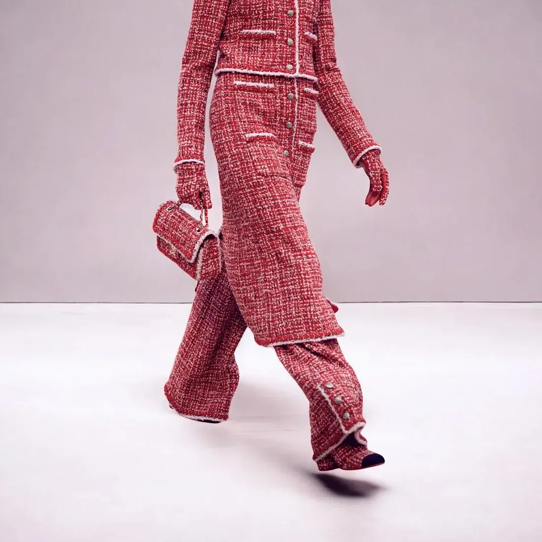 Chanel Длинная юбка из твида - фото 2
