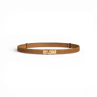 Hermès Ремень Kelly 18 Gold / Or Jaune - фото 1