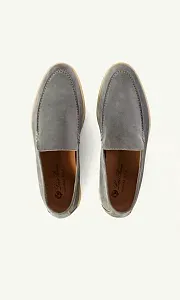 Loro Piana Лоферы Summer Walk Gray - фото 1