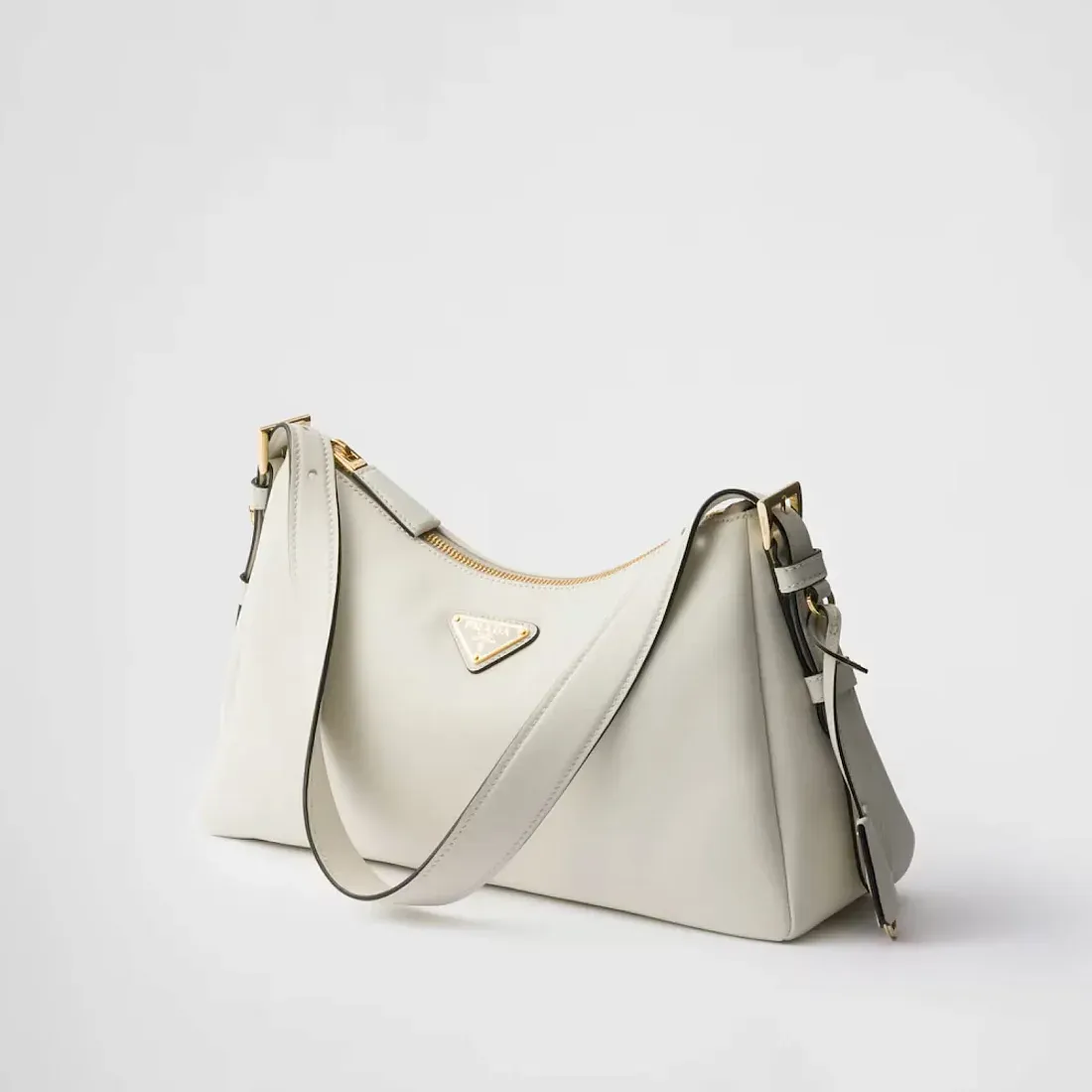 Prada Сумка на плечо Aimee Medium из кожи White - фото 5