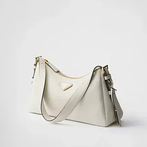 Prada Сумка на плечо Aimee Medium из кожи White - фото 5