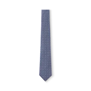 Louis Vuitton Галстук Monogram Shadow Dots Navy Blue - фото 1