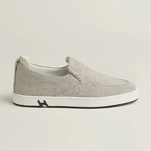 Hermès Кеды Kiddy Slip-On Prunoir / Blanc - фото 3