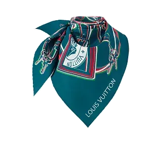 Louis Vuitton Треугольный платок All That Strap Blue - фото 3
