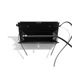 Hermès Мини-сумка Kelly To Go Noir Box Palladium Hardware - фото 3
