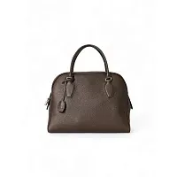 The Row Сумка India 12 Deep Brown из кожи Deep Brown - фото 1