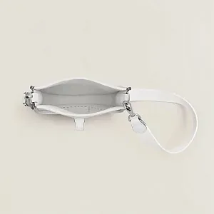 Hermès Сумка Evelyne Mini 16 New White Clemence Palladium Hardware - фото 5