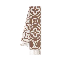 Louis Vuitton Шарф LV Medallion Marron Clair - фото 1